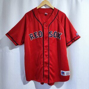 Boston Red Sox Jersey XL Y2K Vintage 90s Genuine Merchandise Russell Athletic